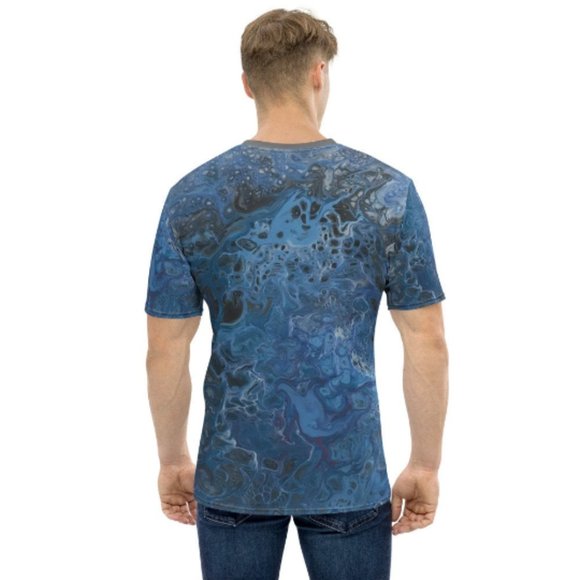 "Polar Escapades"-Men's All Over Print T-shirt - Picture 2 of 2